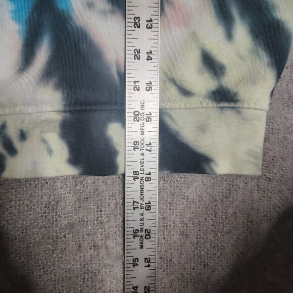 Anonomous Cropped Hoodie Womens Size Small Tye Dye Oversized Boxy Y2K - Picture 6 of 9
